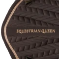 20410034 Saddle pad EQ.QUEEN Milan 23AW brown text.webp