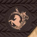 20410034 Saddle pad EQ.QUEEN Milan 23AW brown logo.webp