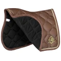 20410036_ Saddle pad EQ.QUEEN Riga dark taupe detail.webp