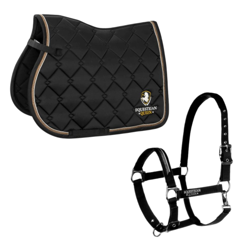 Saddle pad EQ.QUEEN Paris + Halter EQ.QUEEN Paris 